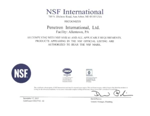 NSF Certificate - Penetron International, Ltd._page-0002