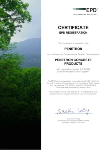 S-P-02038 EPD registration certificate