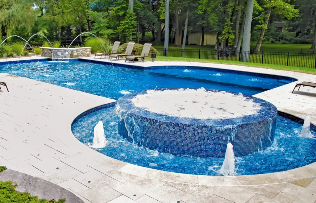 Swimming Pool Cairo Blue Polygon Designs