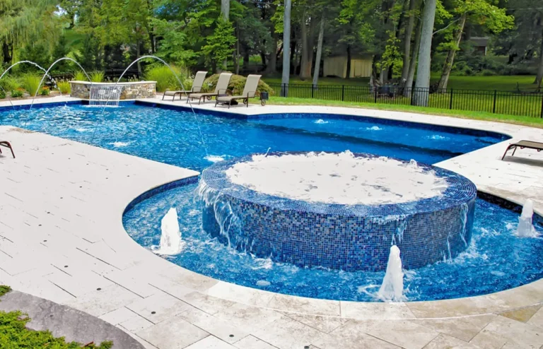 Swimming Pool Cairo Blue Polygon Designs